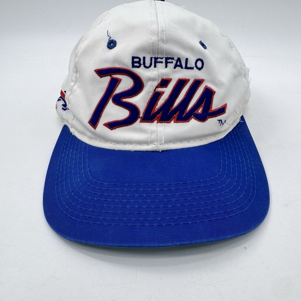 Vintage 90s Sports Specialties Buffalo Bills Script Snapback Hat NFL Cap CLEAN!